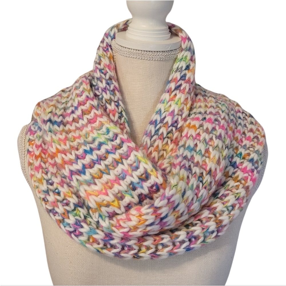 Aeropostale Colorful Knit Infinity Scarf